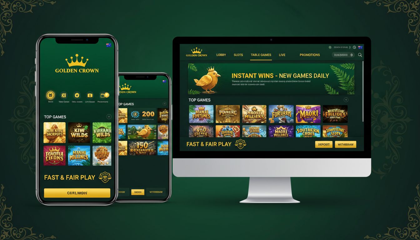 Golden Crown Casino on Desktop and Mobile
